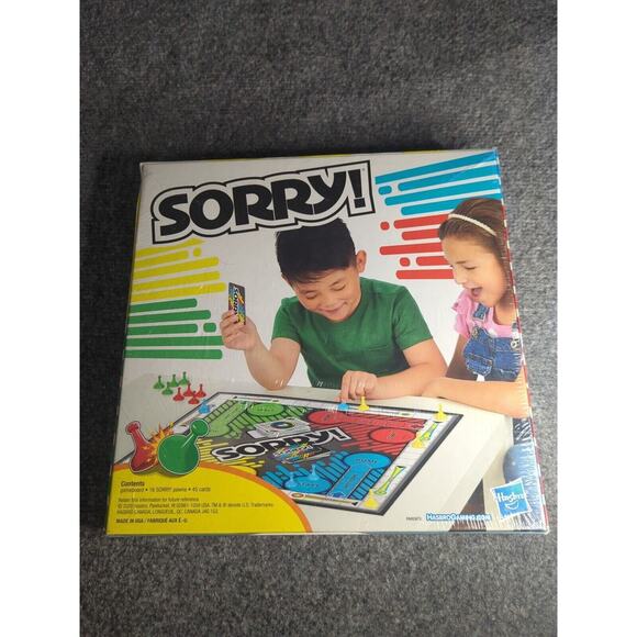 Sorry! Board Game for Kids Ages 6 and Up; Classic Hasbro Board Game Family Fun - Picture 2 of 2
